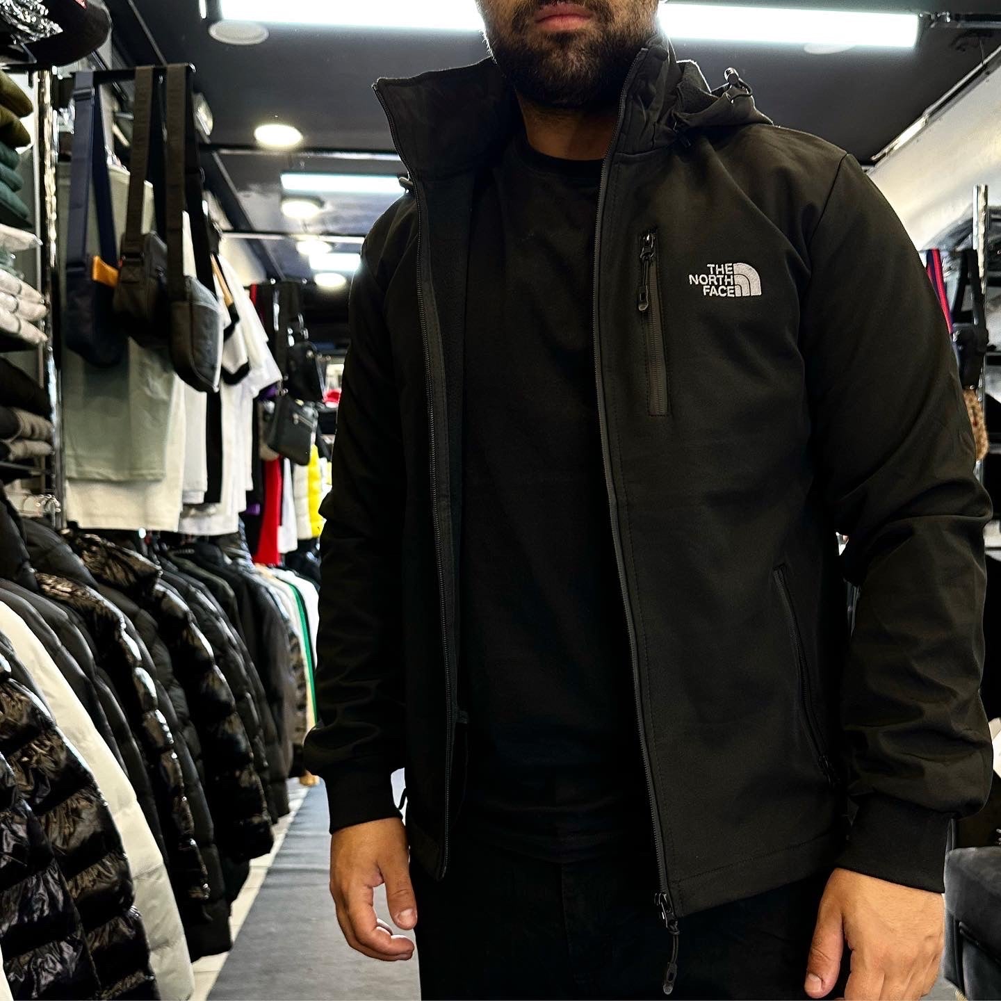 North Face Μπουφάν Shoft Shell Μαυρο