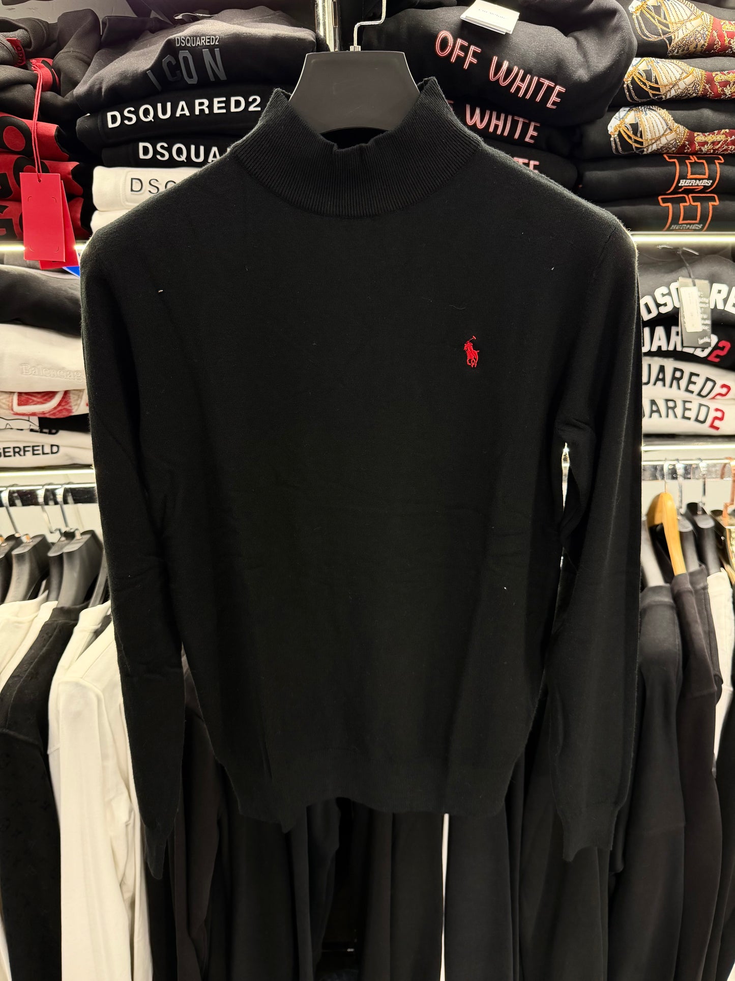 RALPH LAUREN - ΠΛΕΚΤΟ ΜΙΣΟ ΖΙΒΑΓΚΟ