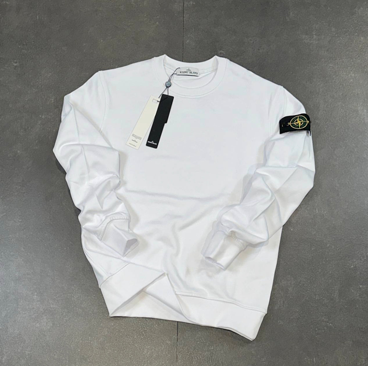 Stone Island Φουτερ Λευκο