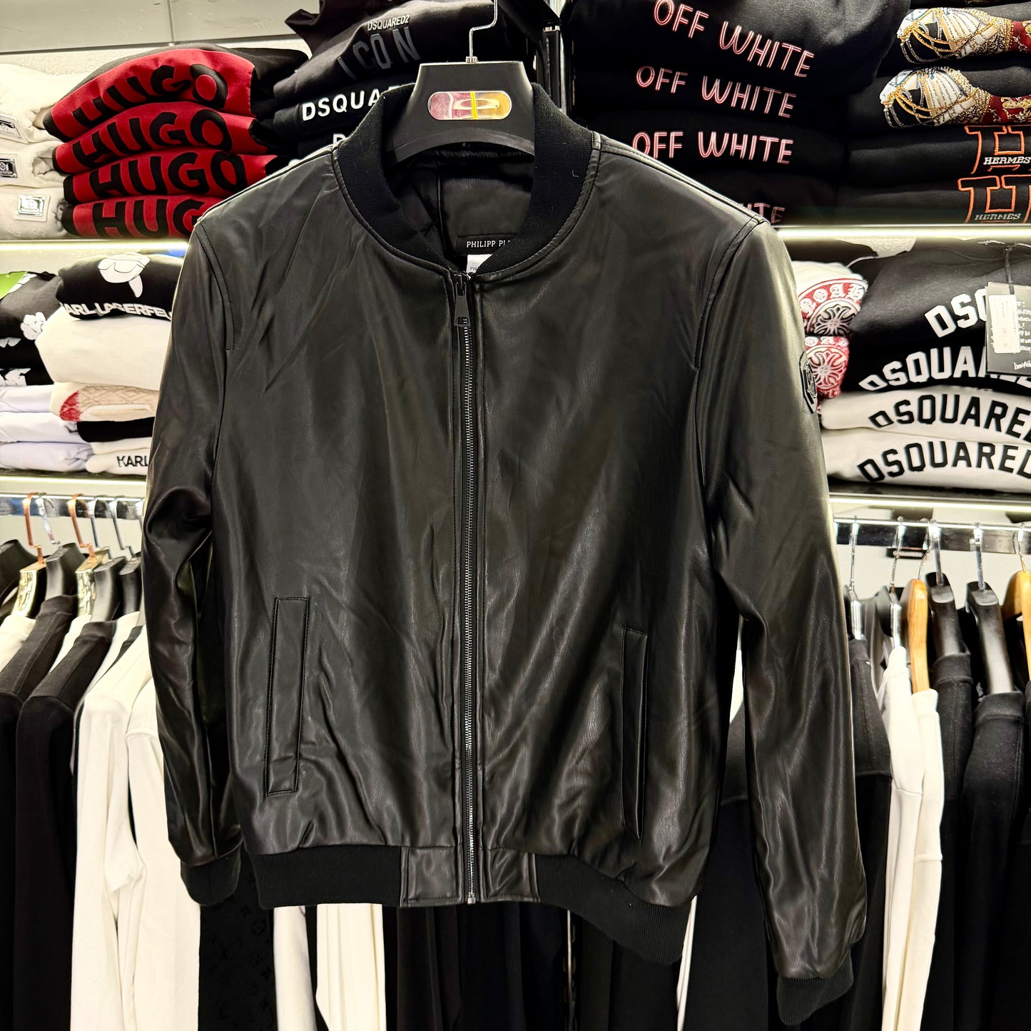 PHILIPP PLEIN - ΔΕΡΜΑΤΙΝΟ ΜΠΟΥΦΑΝ