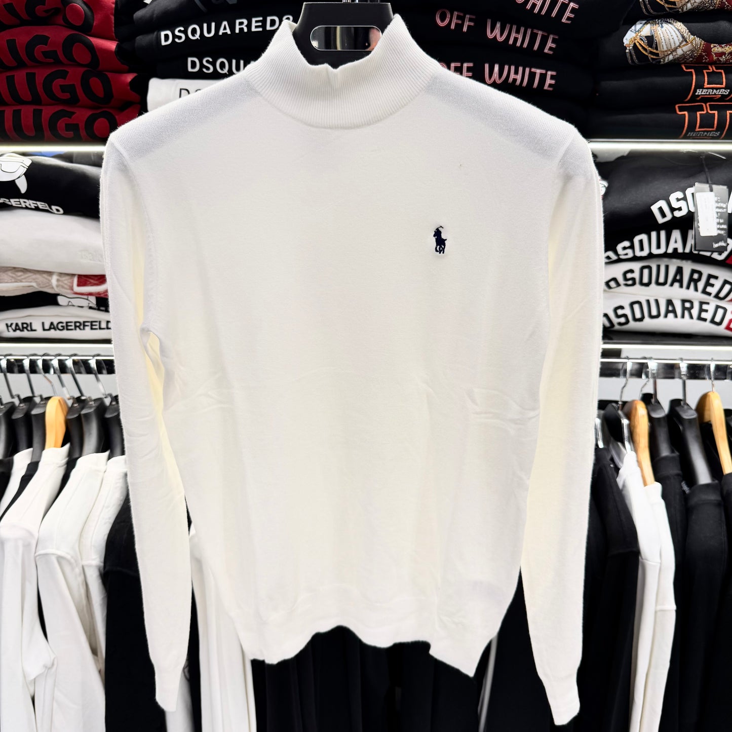 RALPH LAUREN - ΠΛΕΚΤΟ ΜΙΣΟ ΖΙΒΑΓΚΟ