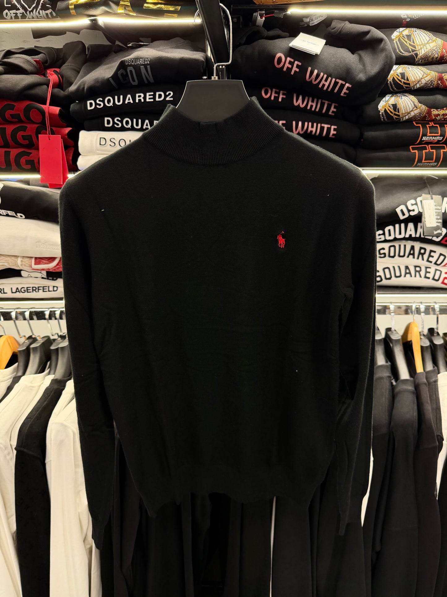 RALPH LAUREN - ΠΛΕΚΤΟ ΜΙΣΟ ΖΙΒΑΓΚΟ