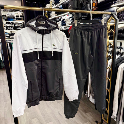 LACOSTE - ΓΚΡΙ ΜΑΥΡΟ ΣΕΤ ΦΟΡΜΕΣ