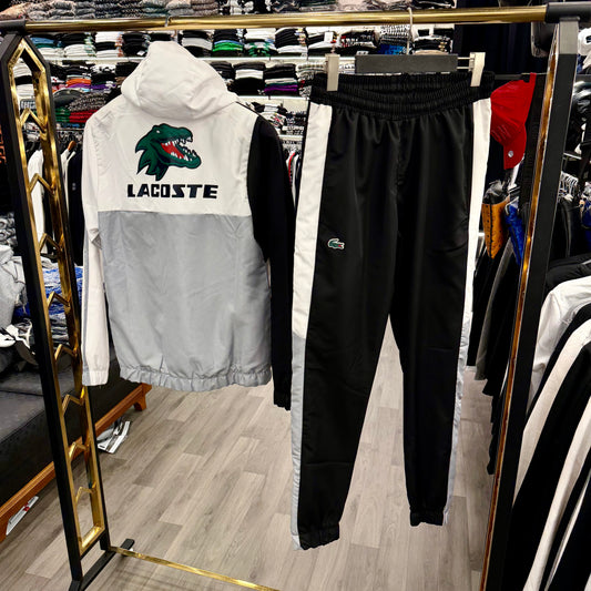 LACOSTE - ΜΑΥΡΟ ΓΚΡΙ ΣΕΤ ΦΟΡΜΕΣ