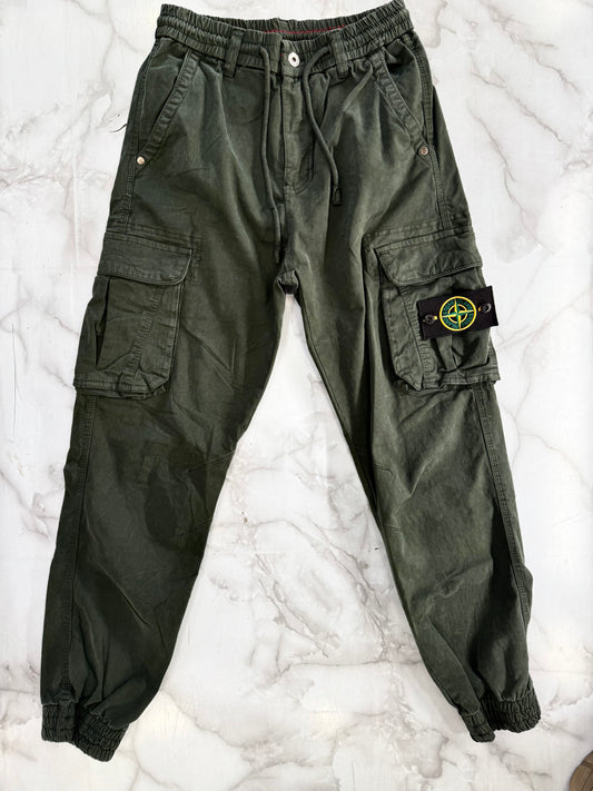 Stone Island Cargo Παντελόνι Χακί 2025