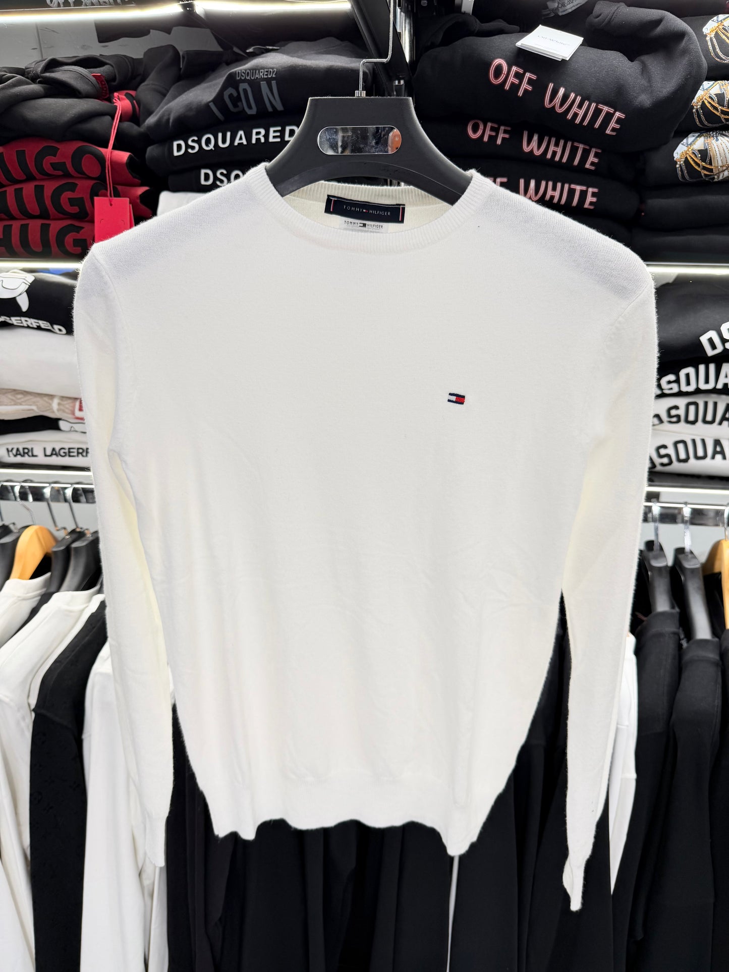 TOMMY HILFIGER - ΠΛΕΚΤΟ ΛΑΙΜΟΚΟΨΗ