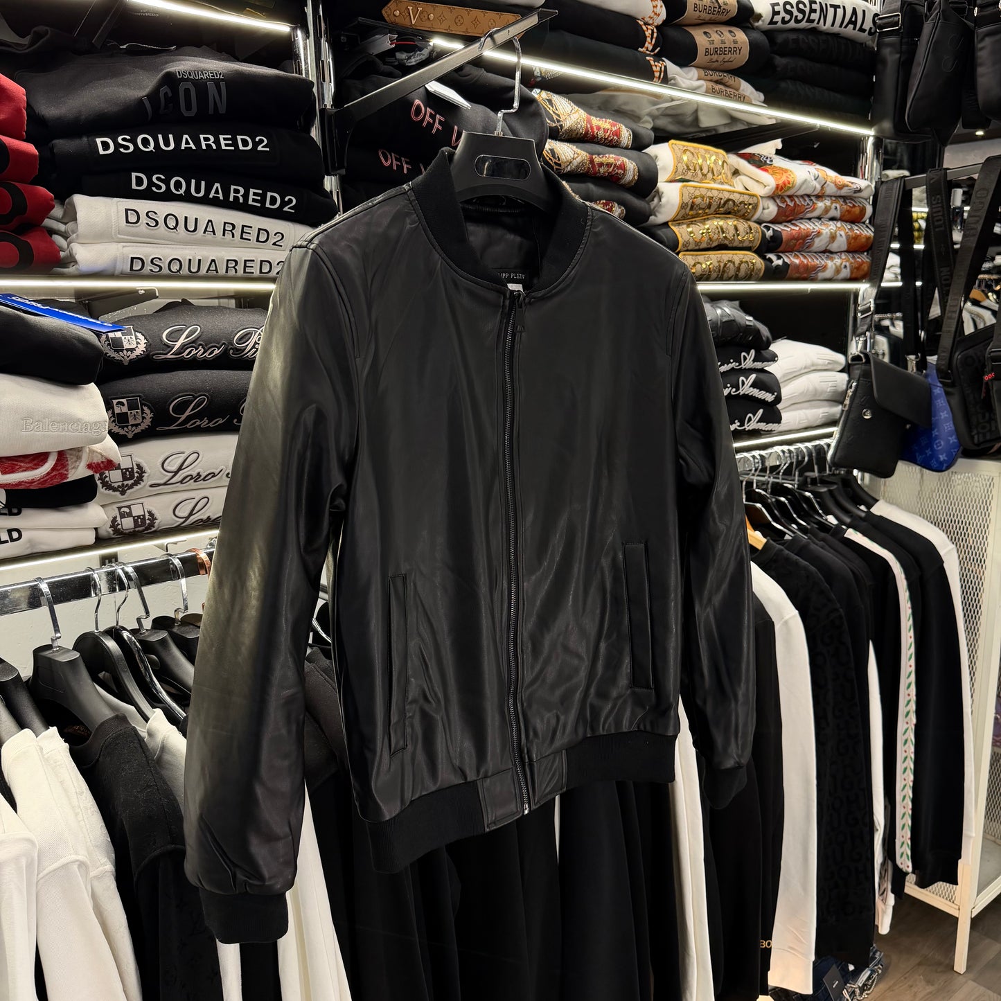 PHILIPP PLEIN - ΔΕΡΜΑΤΙΝΟ ΜΠΟΥΦΑΝ