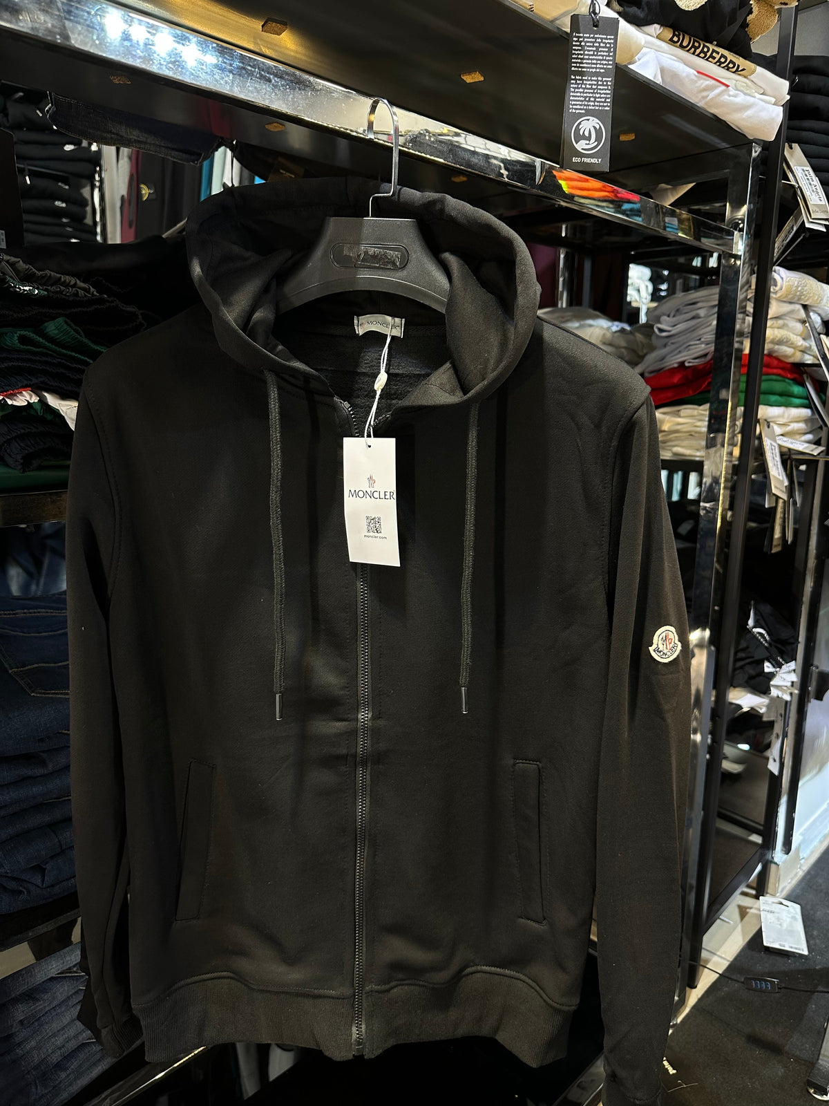MONCLER ΜΑΥΡΗ ΖΑΚΕΤΑ